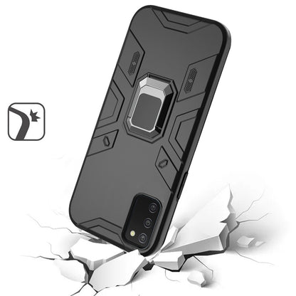 For Samsung Galaxy A03S Slim Thin Rugged Shockproof Hybrid with Magnetic Ring Stand Holder Hard PC Silicone TPU Rubber  Phone Case Cover