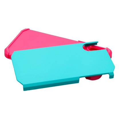 For Apple iPhone XS/X Dual Layer Hybrid Armor Rubber Soft TPU Hard PC Shockproof Slim Fit Teal Green Pink Phone Case Cover