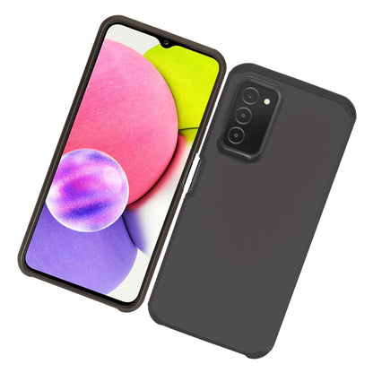 For Samsung Galaxy A03S Stylish Design Marble Armor Dual Layer 2 in 1 Rubberized Hard Shell Shockproof TPU Hybrid  Phone Case Cover