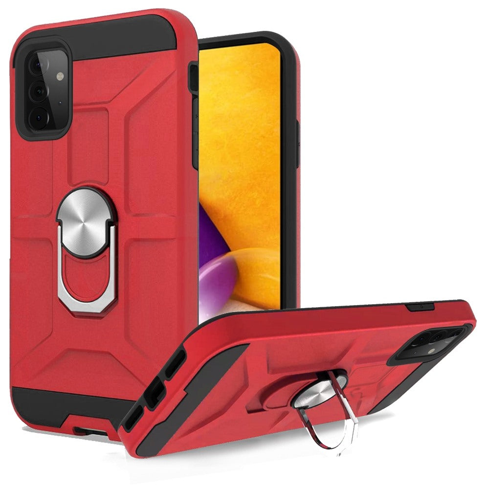 For Samsung Galaxy A73 5G Hybrid Stand Kickstand Ring Holder [360° Rotating] Armor TPU Work with Magnetic Car Mount  Phone Case Cover
