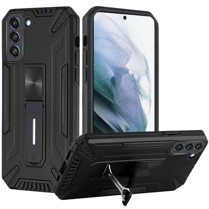 For Samsung Galaxy S21 FE /Fan Edition Hybrid Military Grade Tough Magnetic Rugged with Built-in Hidden Kickstand Shockproof Hard  Phone Case Cover