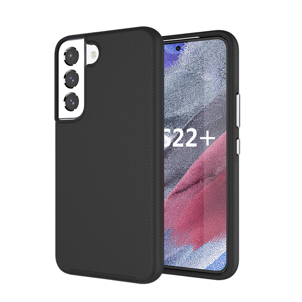 For Samsung Galaxy S22 /Plus Ultra Slim Hybrid Impact Anti-Slip Textured Armor Shockproof Dual Layer Soft TPU & Hard PC Rugged Bumper  Phone Case Cover
