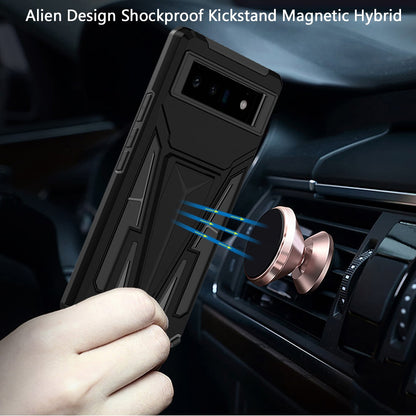 For Samsung Galaxy S21 FE /Fan Edition Heavy Duty Protection Hybrid Built-in Kickstand Rugged Shockproof Military Grade Dual Layer  Phone Case Cover