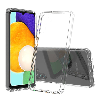 For Samsung Galaxy A13 5G Hybrid Transparent Clear Acrylic Back Hard PC & Soft TPU Full Protective Bumper Extra Shock-Absorb  Phone Case Cover
