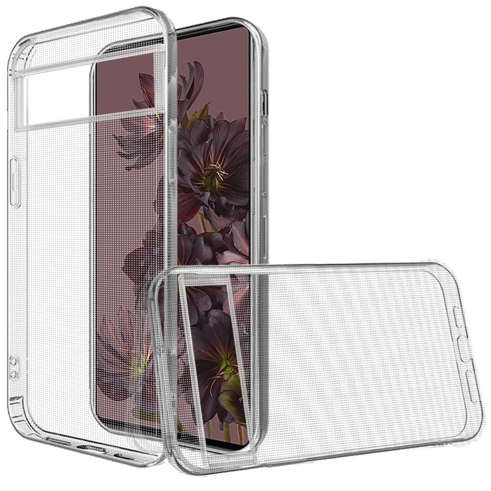 For Google Pixel 7 Pro Hybrid Transparent Thick TPU Rubber Silicone Simple Minimalistic Gel Shockproof Protective Slim Back Clear Phone Case Cover