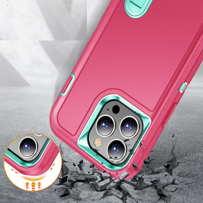 For Samsung Galaxy S22 /Plus Ultra Hybrid 3 Layers 3in1 Hard PC Shockproof with Kickstand Heavy Duty TPU Rubber Anti-Drop  Phone Case Cover