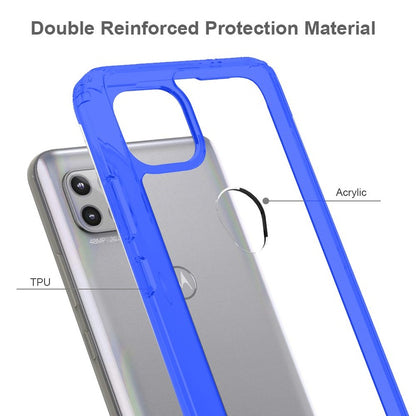 For Samsung Galaxy A33 5G Hybrid Slim Crystal Clear Transparent Shock-Absorption Bumper with TPU + Hard PC Back Frame  Phone Case Cover