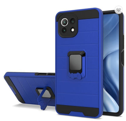 For Motorola Moto G Pure Magnetic Ring Holder Rubber Hybrid Stand Kickstand Slim Texture Rugged Armor Heavy Duty Military Grade  Phone Case Cover