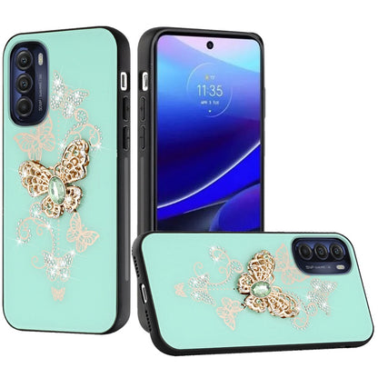 For Motorola Moto G Stylus 5G 2022 Diamond 3D Bling Sparkly Glitter Ornaments Engraving Hybrid Armor Fashion  Phone Case Cover