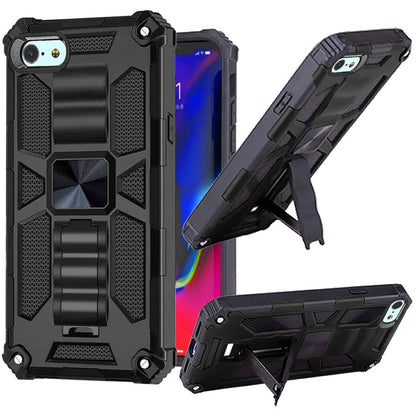 For Apple iPhone SE 3 (2022) SE/8/7 Heavy Duty Stand Hybrid Shockproof [Military Grade] Rugged with Built-in Kickstand  Phone Case Cover