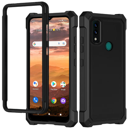 For AT&T Maestro 3 Matte Finish Hybrid Thick Shell Guard Shockproof Dual Layer Hard PC + TPU Bumper Frame Armor  Phone Case Cover
