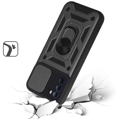 For Motorola Moto G Stylus 5G 2022 Hybrid Cases with Camera Lens Cover and Ring Holder Kickstand Rugged Dual Layer Hard  Phone Case Cover