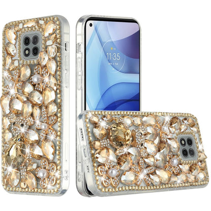 For Motorola Moto G Stylus 5G 2022 Bling Clear Crystal 3D Full Diamonds Luxury Sparkle Transparent Rhinestone Hybrid  Phone Case Cover