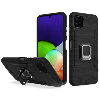 For Boost Mobile Celero 5G Hybrid Ring Holder Kickstand Shockproof Magnetic Design Rugged Bumper Armor Drop Protective  Phone Case Cover