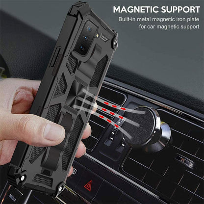 For Boost Mobile Celero 5G Invisible Kickstand Stand Dual Layer Hybrid Defender Military Grade Shockproof Heavy Duty Hard PC + TPU  Phone Case Cover