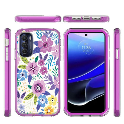 For Motorola Moto G Stylus 5G 2022 Beautiful Design Hybrid Triple Layer Armor Hard PC Rubber TPU Shockproof Frame  Phone Case Cover