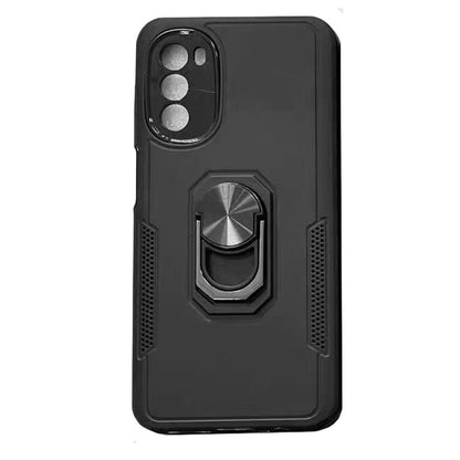 For Samsung Galaxy A03S Ring Holder Stand, Support Magnetic Car Mount, Hard TPU Hybrid Shockproof  Phone Case Cover