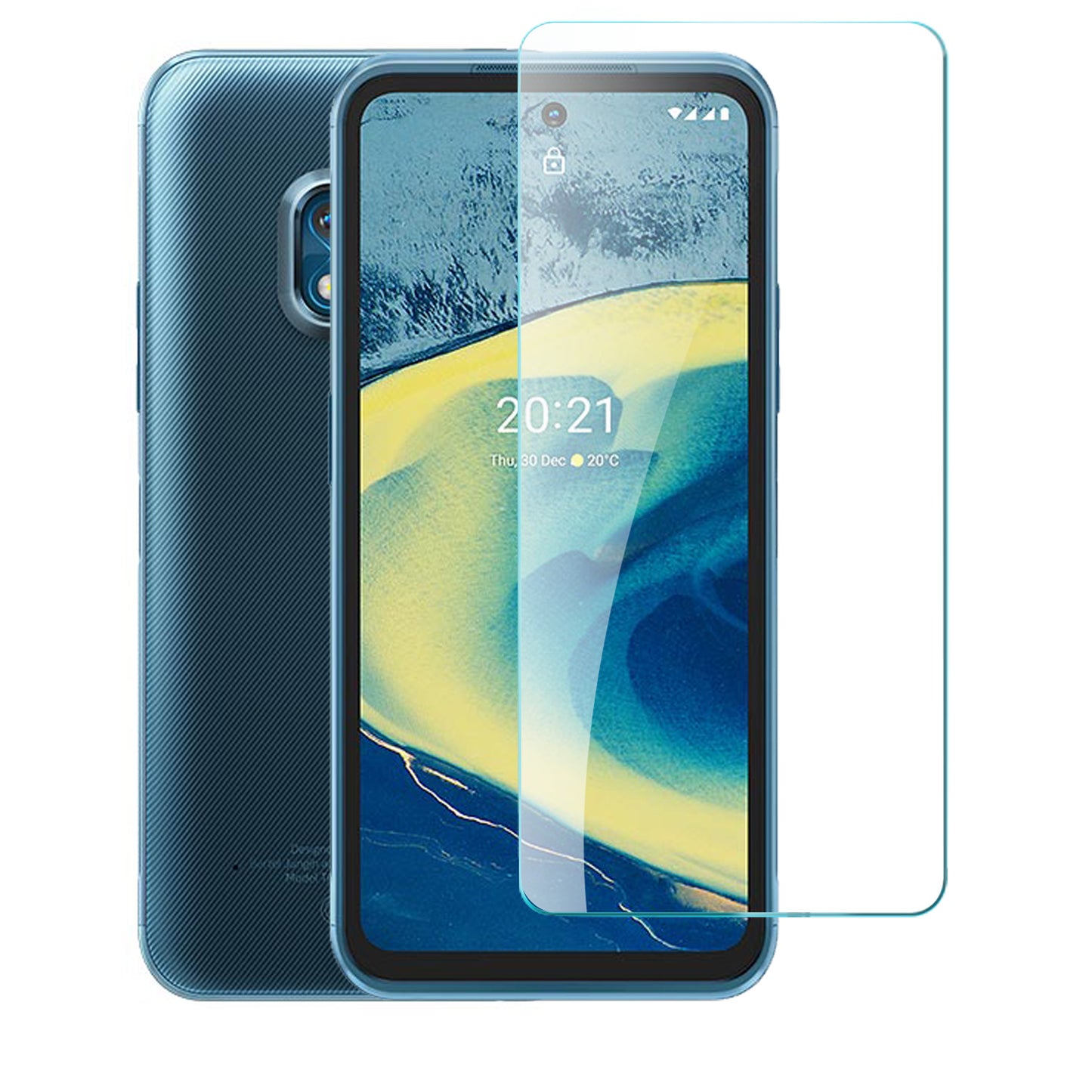 For Nokia XR20 Tempered Glass Screen Protector Premium HD Clear, Case Friendly, 9H Hardness, 3D Touch Accuracy, Anti-Bubble Film Clear Screen Protector