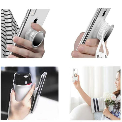 For Samsung Galaxy A22 5GGlitter Sparkle Slim Bling Hybrid Protective with Round Stand Shockproof Soft TPU Rubber  Phone Case Cover