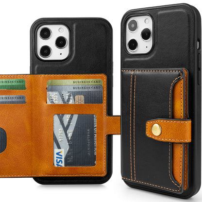 For Apple iPhone 14 /Plus Pro Max Leather Wallet Case Multi Card Slim Hybrid Pouch with 5 Credit Card & ID Slots Stand Flip  Phone Case Cover