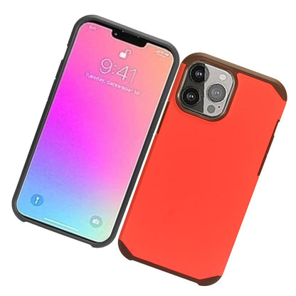 For Apple iPhone 13 /Pro Max Armor Dual Layer 2 in 1 Rubberized Hard Shell Shockproof TPU Silicone Hybrid Protection Ultra Slim  Phone Case Cover