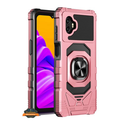 For Samsung Galaxy XCover 6 Pro Hybrid Magnetic Car Mount Ring Kickstand Stand Holder Full-Body Armor Hard Protective  Phone Case Cover