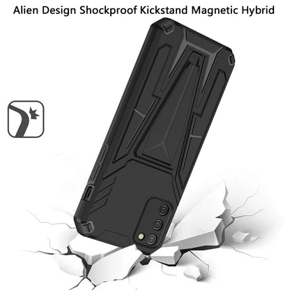 For Samsung Galaxy A02S Heavy Duty Protection Hybrid Built-in Kickstand Rugged Shockproof Military Grade Dual Layer Full Body  Phone Case Cover