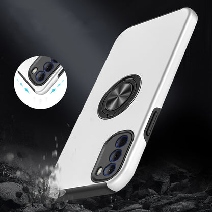 For Motorola Moto G Stylus 5G 2022 Hybrid 360 Degree Rotatable Metal Invisible Ring Stand Holder Fit Magnetic Car Mount  Phone Case Cover