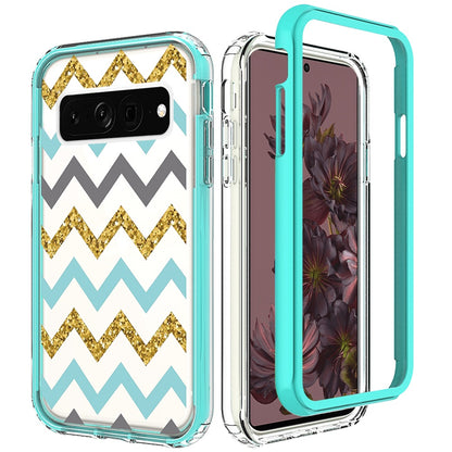 For Google Pixel 7 Beautiful Design Hybrid Triple Layer Armor Hard PC Rubber TPU Shockproof Protective Frame  Phone Case Cover