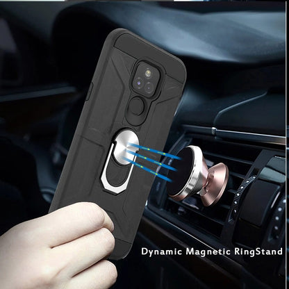 For Motorola Moto G Power 2022 Hybrid Stand Kickstand Ring Holder [360° Rotating] Armor Dual Layer PC+TPU Fit Magnetic Car Mount  Phone Case Cover