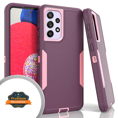 For Samsung Galaxy A23 5G Tough Hybrid Shockproof Silicone Rubber TPU + Hard PC Heavy Duty Three Layer Protection  Phone Case Cover