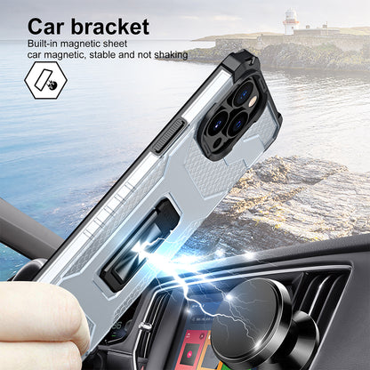 For Apple iPhone 13 /Pro Max Rugged Hybrid Armor with Magnetic Kickstand Ring Holder Anti-Shock Corner & Camera Protection  Phone Case Cover