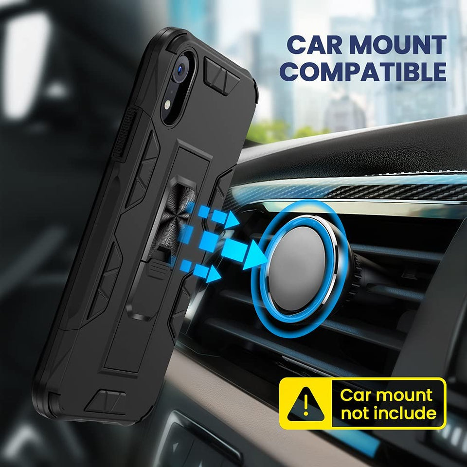 For Kyocera DuraForce Ultra 5G UW E7110 with Hidden Kickstand Magnet Grip Military Grade Shockproof Stand Hybrid Armor  Phone Case Cover