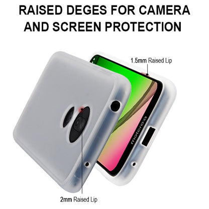 Alcatel T-Mobile Revvlry Slim Fit Hybrid Transparent Rubber Gummy Hard PC Soft Silicone Protective