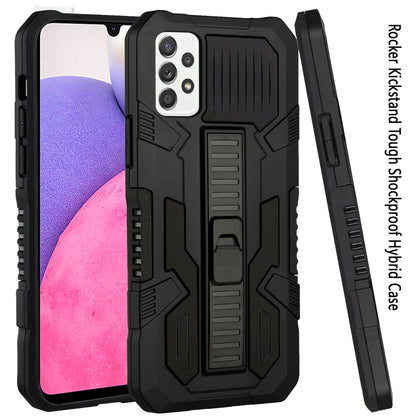 For Samsung Galaxy A33 5G Hybrid Tough Rugged [Shockproof] Dual Layer Protective with Kickstand Military Grade Hard PC + TPU  Phone Case Cover