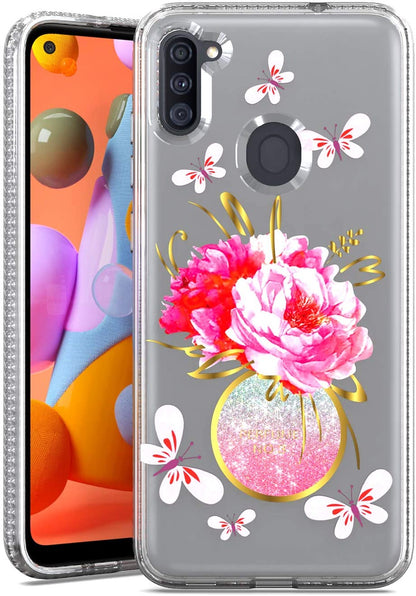 For Apple iPhone 14 (6.1") Clear Fashion IMD Pattern Design Hard Back PC Hybrid Bumper Armor TPU Soft Rubber Slim  Phone Case Cover