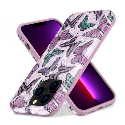 For Apple iPhone 13 Pro Max (6.7") Pattern Stylish Fashion Design Hybrid Rubber TPU Hard PC Shockproof Slim  Phone Case Cover