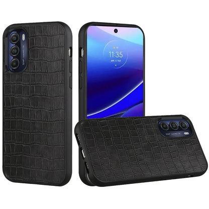 For Motorola Moto G Stylus 5G 2022 Ultra Slim Thin PU Leather Crocodile Flip Snap On Hybrid Shockproof TPU PC Hard Shell  Phone Case Cover