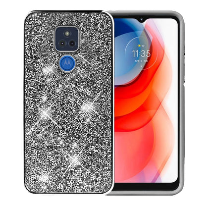 For Apple iPhone 13 Pro Max (6.7") Bling Rhinestone Diamond Shiny Glitter Hybrid Bumper Dual Layer Defender Rugged Shell Hard PC Soft TPU Rubber Protective  Phone Case Cover