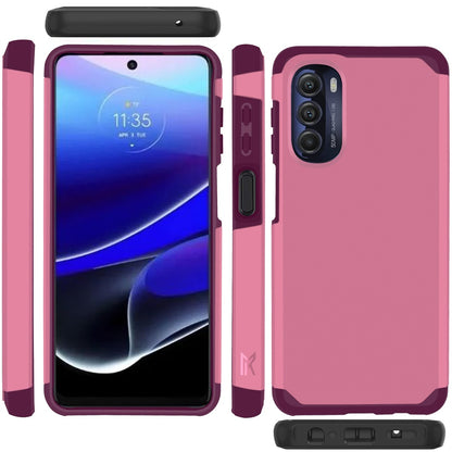 For Motorola Moto G Stylus 5G 2022 Ultra Slim Protection Shock Absorption Hybrid Dual Layer Hard PC + TPU Rubber Armor  Phone Case Cover