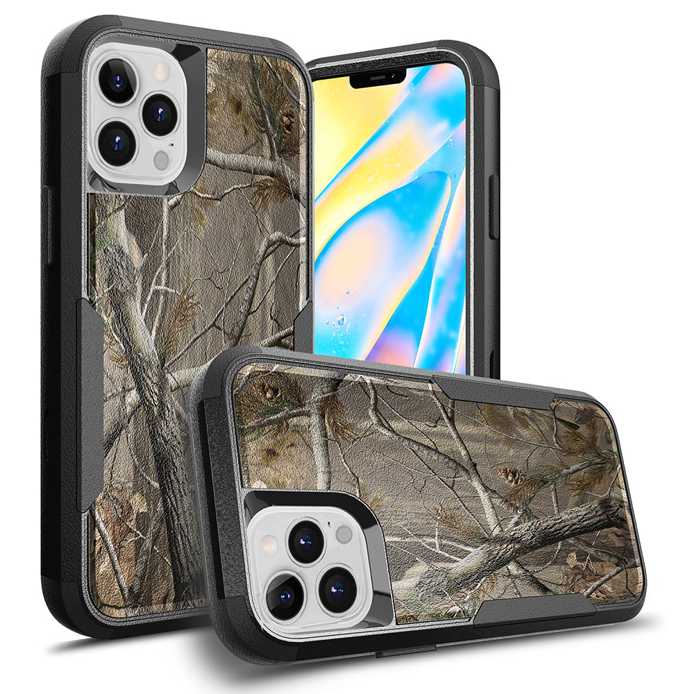 For Apple iPhone 13 /Pro Max Armor 3 in 1 Three Layer Heavy Duty Rugged Hybrid Hard PC Soft TPU Bumper Shockproof Full Protective  Phone Case Cover