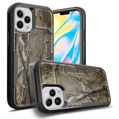 For Apple iPhone 13 /Pro Max Armor 3 in 1 Three Layer Heavy Duty Rugged Hybrid Hard PC Soft TPU Bumper Shockproof Full Protective  Phone Case Cover