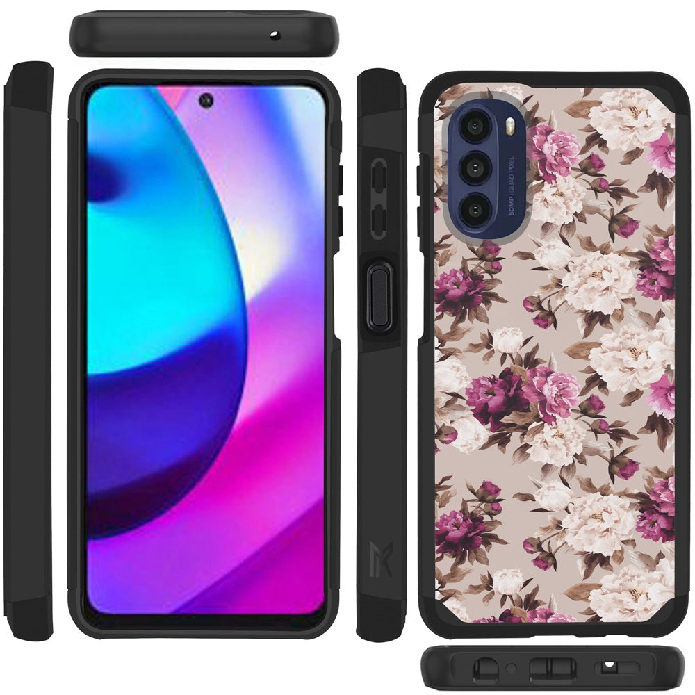 For Motorola Moto G 5G 2022 Slim Corner Protection Shock Absorption Hybrid Dual Layer Hard TPU Rubber Armor Defender  Phone Case Cover