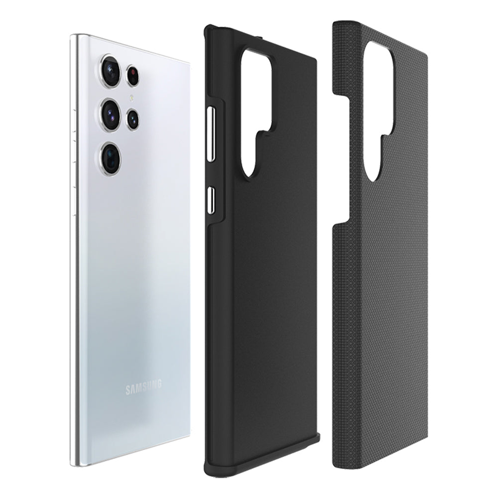 For Samsung Galaxy S22 /Plus Ultra Slim Hybrid Impact Anti-Slip Textured Armor Shockproof Dual Layer Soft TPU & Hard PC Rugged Bumper  Phone Case Cover