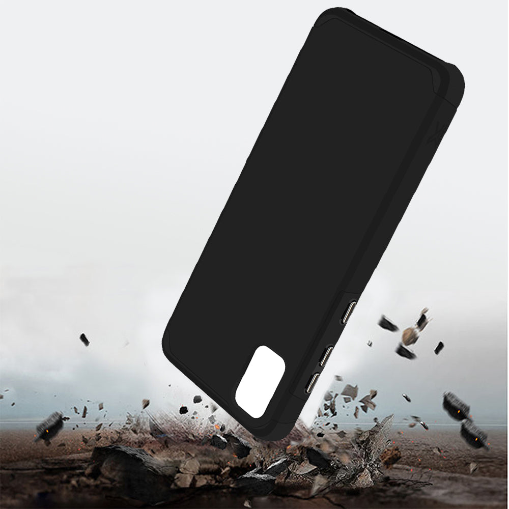 For TCL 30 Z Graphic Design Flower Pattern Hard PC Soft TPU Silicone Protection Hybrid Shockproof Armor Rugged Bumper  Phone Case Cover