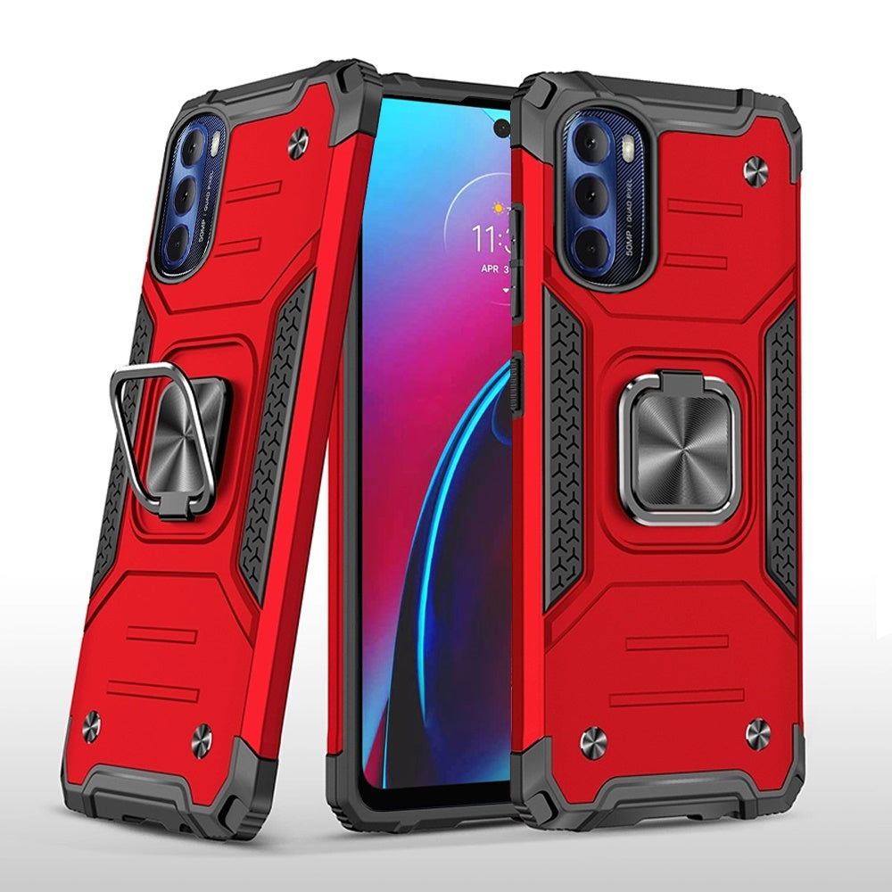 For Motorola Moto G Stylus 2022 4G Armor Hybrid Ring Holder Kickstand Shockproof Heavy-Duty Durable Rugged  Phone Case Cover