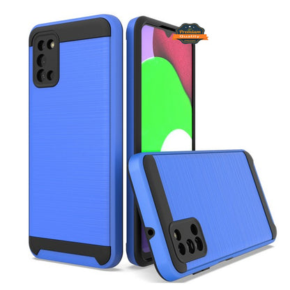 For Motorola Moto G Stylus 5G 2022 Rugged TPU Hard PC Brushed Metal Texture Hybrid Dual Layer Armor Shock Absorbing  Phone Case Cover