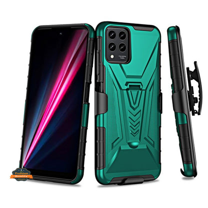 For Nokia G400 Swivel Belt Clip Holster with Built-in Kickstand, Heavy Duty Hybrid 3in1 Shockproof Defender  Phone Case Cover