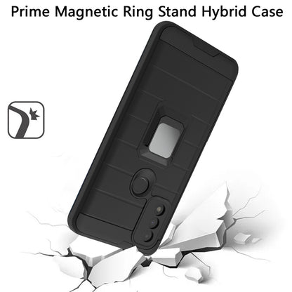 For Apple iPhone SE 2022 /SE 2020/8/7 Magnetic Ring Holder Rubber Hybrid Kickstand Texture Rugged Armor Heavy Duty  Phone Case Cover
