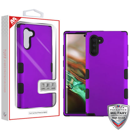 For Samsung Galaxy S10 5G (6.7") Hybrid Three Layer Hard PC Shockproof Heavy Duty TPU Rubber Anti-Drop Purple Phone Case Cover